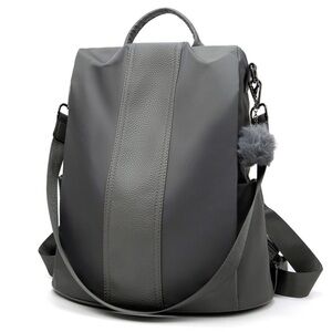 Pincnel Backpack Anti Theft Travel Security Waterproof Nylon Gray